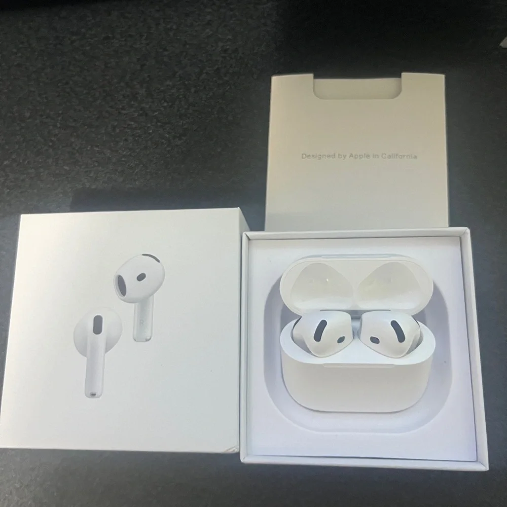 Apple White AirPods generation 4 with active noise cancelation